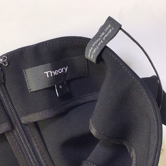 Theory Black Double Stretch Mini Abrilin Skirt-NWT made in the USA - Picture 7 of 8